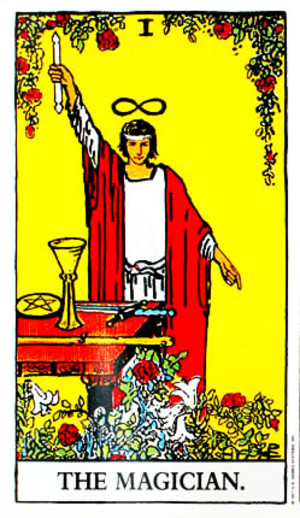 ファイル:RWS Tarot 01 Magician.jpg