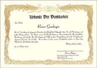 感謝状certificate of appreciation 2